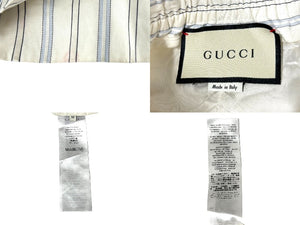 GUCCI グッチ ストライプ イージーパンツ 494705 Z303D ホワイト サイズ50 美品 中古 67485 