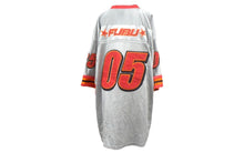 Load image into Gallery viewer, FUBU フブ ゲームシャツ フットボールシャツ ヴィンテージ サイズXL レッド シルバー メッシュ ポリエステル 美品 中古 67494