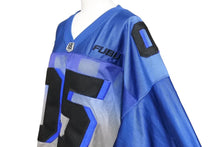 Load image into Gallery viewer, FUBU フブ ゲームシャツ フットボールシャツ ヴィンテージ ブルー レッド ブラック メッシュ ポリエステル XXL 美品 中古 67495