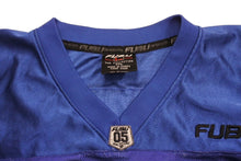 Load image into Gallery viewer, FUBU フブ ゲームシャツ フットボールシャツ ヴィンテージ ブルー レッド ブラック メッシュ ポリエステル XXL 美品 中古 67495