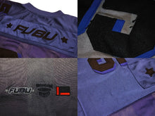 Load image into Gallery viewer, FUBU フブ ゲームシャツ フットボールシャツ ヴィンテージ ブルー レッド ブラック メッシュ ポリエステル XXL 美品 中古 67495