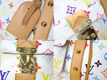 Load image into Gallery viewer, 極美品 LOUIS VUITTON ルイヴィトン 村上隆 ボストンバッグ キーポル45 M92641 モノグラムマルチ ホワイト ゴールド金具 中古 67505