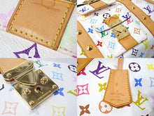 Load image into Gallery viewer, 極美品 LOUIS VUITTON ルイヴィトン 村上隆 ボストンバッグ キーポル45 M92641 モノグラムマルチ ホワイト ゴールド金具 中古 67505