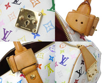 Load image into Gallery viewer, 極美品 LOUIS VUITTON ルイヴィトン 村上隆 ボストンバッグ キーポル45 M92641 モノグラムマルチ ホワイト ゴールド金具 中古 67505