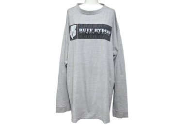 Y2K ruff ryders ワイツーケー ラフライダーズ DMX 長袖Tシャツ 90SS トップス サイズXL コットン グレー 美品 中古 67509