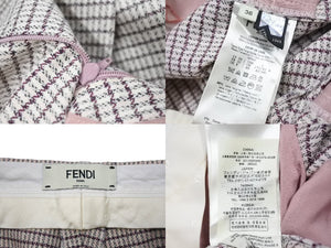 極美品 FENDI フェンディ ショートパンツ 12CPF-18-1043 サイズ36 コットン相当 ナイロンピンク 中古 67520 