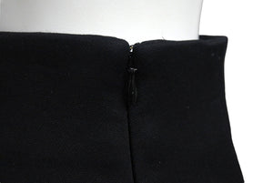 AlexanderWang アレキサンダーワン スカート ジップ ファスナー CA 00985 ブラックシルバー金具 サイズ0 美品 中古 67522 