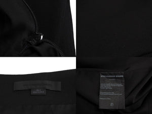 AlexanderWang アレキサンダーワン スカート ジップ ファスナー CA 00985 ブラックシルバー金具 サイズ0 美品 中古 67522 