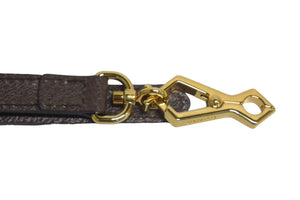 極美品 GUCCI グッチ 替えショルダーストラップ レザー ブラウン ゴールド金具 レザー 中古 67523 