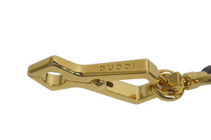 極美品 GUCCI グッチ 替えショルダーストラップ レザー ブラウン ゴールド金具 レザー 中古 67523 