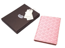 Load image into Gallery viewer, Goyard ゴヤール二つ折り財布 長財布 フランス製 ヘリンボーン ゴヤールディンキャンバス ピンク 良品 中古 67528
