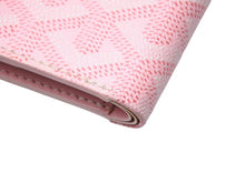 Load image into Gallery viewer, Goyard ゴヤール二つ折り財布 長財布 フランス製 ヘリンボーン ゴヤールディンキャンバス ピンク 良品 中古 67528
