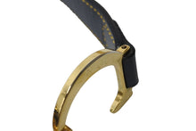 Load image into Gallery viewer, ChristianDior クリスチャンディオール トロッター ダブルサドルバッグ キャンバス レザー ネイビー ゴールド 美品 中古 67529