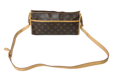 LOUIS VUITTON ルイヴィトン ポパンクール ロン ショルダーバッグ M40008 ヌメ革 レザー ゴールド金具 ブラウン 良品 中古 67533