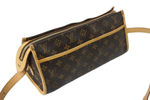 Load image into Gallery viewer, LOUIS VUITTON ルイヴィトン ポパンクール ロン ショルダーバッグ M40008 ヌメ革 レザー ゴールド金具 ブラウン 良品 中古 67533