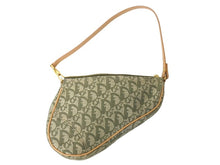 Load image into Gallery viewer, Christian Dior クリスチャンディオール トロッター サドルポーチ ワンショルダー グリーン MC 0071 美品 中古 67536