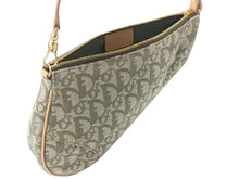Load image into Gallery viewer, Christian Dior クリスチャンディオール トロッター サドルポーチ ワンショルダー グリーン MC 0071 美品 中古 67536