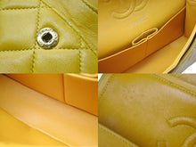 Load image into Gallery viewer, CHANEL シャネル マトラッセ23 Wフラップ Wチェーンショルダーバッグ 3番台 ラムスキン イエロー ゴールド金具 美品 中古 67540