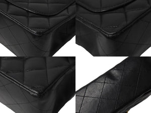 CHANEL シャネル チェーンショルダーバッグ 8番台 ミニマトラッセ ラムスキン ゴールド金具 ブラック 美品 中古 67541