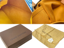 Load image into Gallery viewer, 新品同様 LouisVuitton ルイヴィトン バギーPM ショルダーバッグ M95049 FL0047 モノグラムデニム ヌメ革 ブルー ゴールド 中古 67546