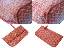 Load image into Gallery viewer, 極美品 GOYARD ゴヤール サック アンジュGM トートバッグ ポーチ付き リバーシブル PVCコーティングキャンバス レッド 67548