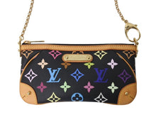Load image into Gallery viewer, 極美品 LOUIS VUITTON ルイヴィトン ポーチ M60097 ポシェット ミラMM モノグラムマルチカラー ブラック 中古 67553