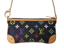 Load image into Gallery viewer, 極美品 LOUIS VUITTON ルイヴィトン ポーチ M60097 ポシェット ミラMM モノグラムマルチカラー ブラック 中古 67553