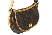 Load image into Gallery viewer, LOUIS VUITTON ルイヴィトン トゥラムGM ショルダーバッグ M40075 モノグラム ゴールド金具 ブラウン 美品 中古 67554