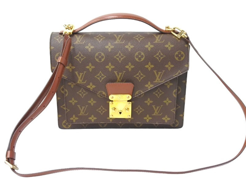 LOUIS VUITTON ルイヴィトン ショルダーバッグ ハンドバッグ 2WAY M51185 モノグラム ゴールド金具 美品 中古 67559