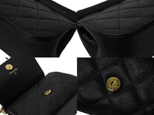 Load image into Gallery viewer, 新品同様 CHANEL シャネル ココマーク バニティ チェーンショルダーバッグ ランダム番台 キャビアスキン ブラック 中古 67562