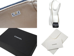 新品同様 CHANEL シャネル ココマーク バニティ チェーンショルダーバッグ ランダム番台 キャビアスキン ブラック 中古 67562