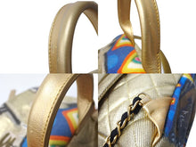 Load image into Gallery viewer, 極美品 CHANEL シャネル グラフィティ リュック バックパック 28番台 ココマーク メディエダールコレクション AS0867 ゴールド 中古 67565