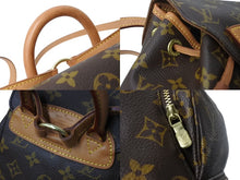 Load image into Gallery viewer, LOUIS VUITTON ルイヴィトン ミニモンスリ リュック バックパック M51137 モノグラム ブラウン 美品 中古 67568
