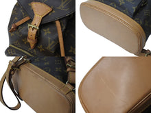 Load image into Gallery viewer, LOUIS VUITTON ルイヴィトン ミニモンスリ リュック バックパック M51137 モノグラム ブラウン 美品 中古 67568