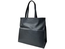 Load image into Gallery viewer, Masion martin margiela メゾン マルタン マルジェラ トートバッグ レザー シルバー金具 ブラック 美品 中古 67569