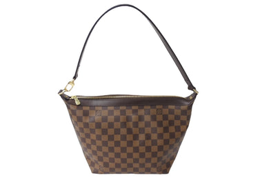 極美品 LOUIS VUITTON ルイヴィトン ショルダーバッグ N51995 ダミエ エベヌ イロヴォMM PVC レザー ブラウン 中古 67570