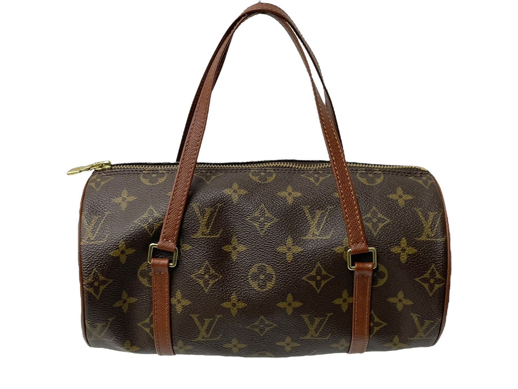LOUIS VUITTON ルイヴィトン パピヨン26 ハンドバッグ M51386 PVC レザー ゴールド金具 ブラウン 美品 中古 67571
