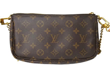 Load image into Gallery viewer, 極美品 LOUIS VUITTON ルイヴィトン ミュルティポシェット アクセソワール カーキ ショルダーバッグ モノグラム M44813 中古 67573
