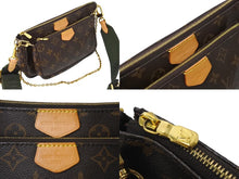 Load image into Gallery viewer, 極美品 LOUIS VUITTON ルイヴィトン ミュルティポシェット アクセソワール カーキ ショルダーバッグ モノグラム M44813 中古 67573