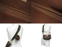 Load image into Gallery viewer, 極美品 LOUIS VUITTON ルイヴィトン ミュルティポシェット アクセソワール カーキ ショルダーバッグ モノグラム M44813 中古 67573