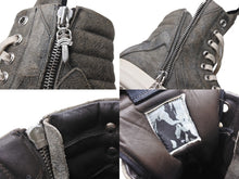 Load image into Gallery viewer, 新品未使用 クロムハーツ リックオウエンス ジオバスケット スニーカー CHクロス ダガー レザー シルバー925 サイズ38 グレー 中古 67583