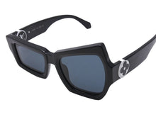 Load image into Gallery viewer, LOUIS VUITTON ルイヴィトン サングラス LVディストーテッド Z1445 モノグラム 左右非対称 ブラック 美品 中古 67585