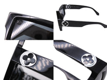 Load image into Gallery viewer, LOUIS VUITTON ルイヴィトン サングラス LVディストーテッド Z1445 モノグラム 左右非対称 ブラック 美品 中古 67585