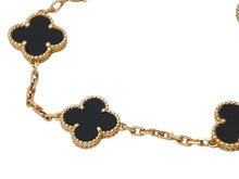 Load image into Gallery viewer, 極美品 VanCleef&amp;Arpels ヴァンクリーフ&amp;アーペル 5モチーフ パール アルハンブラ ブレスレット K18YG 12g 中古 67593