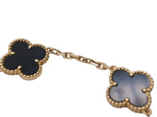 Load image into Gallery viewer, 極美品 VanCleef&amp;Arpels ヴァンクリーフ&amp;アーペル 5モチーフ パール アルハンブラ ブレスレット K18YG 12g 中古 67593