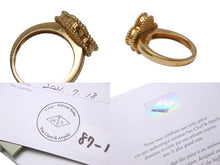 Load image into Gallery viewer, 極美品 VanCleef&amp;Arpels ヴァンクリーフ＆アーペル ヴィンテージアルハンブラ リング VCARA41000 Au750 ダイヤモンド ゴールド 中古 67594