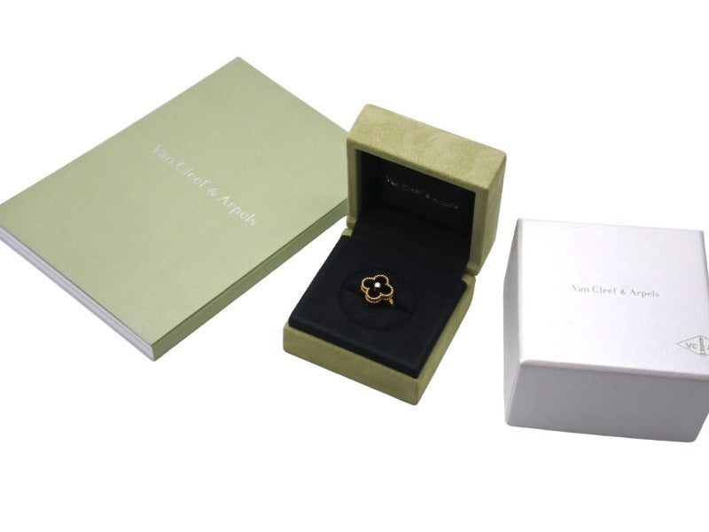 極美品 VanCleef&Arpels ヴァンクリーフ＆アーペル ヴィンテージアルハンブラ リング VCARA41000 Au750 ダイヤモンド ゴールド 中古 67594