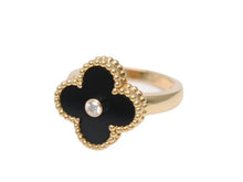 Load image into Gallery viewer, 極美品 VanCleef&amp;Arpels ヴァンクリーフ＆アーペル ヴィンテージアルハンブラ リング VCARA41000 Au750 ダイヤモンド ゴールド 中古 67594