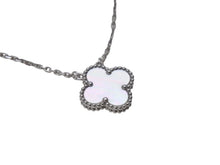 Load image into Gallery viewer, 極美品 VanCleef&amp;Arpels ヴァンクリーフ＆アーペル ヴィンテージアルハンブラ シェル ネックレス シルバー Au750 VCARF48700 中古 67596