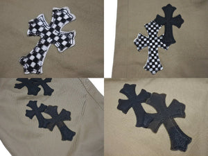 新品未使用 CHROME HEARTS クロムハーツ クロスパッチ チノ パンツ CHINOS CEM CRS PTCH パンツ ベージュ コットン サイズ30 中古 67597